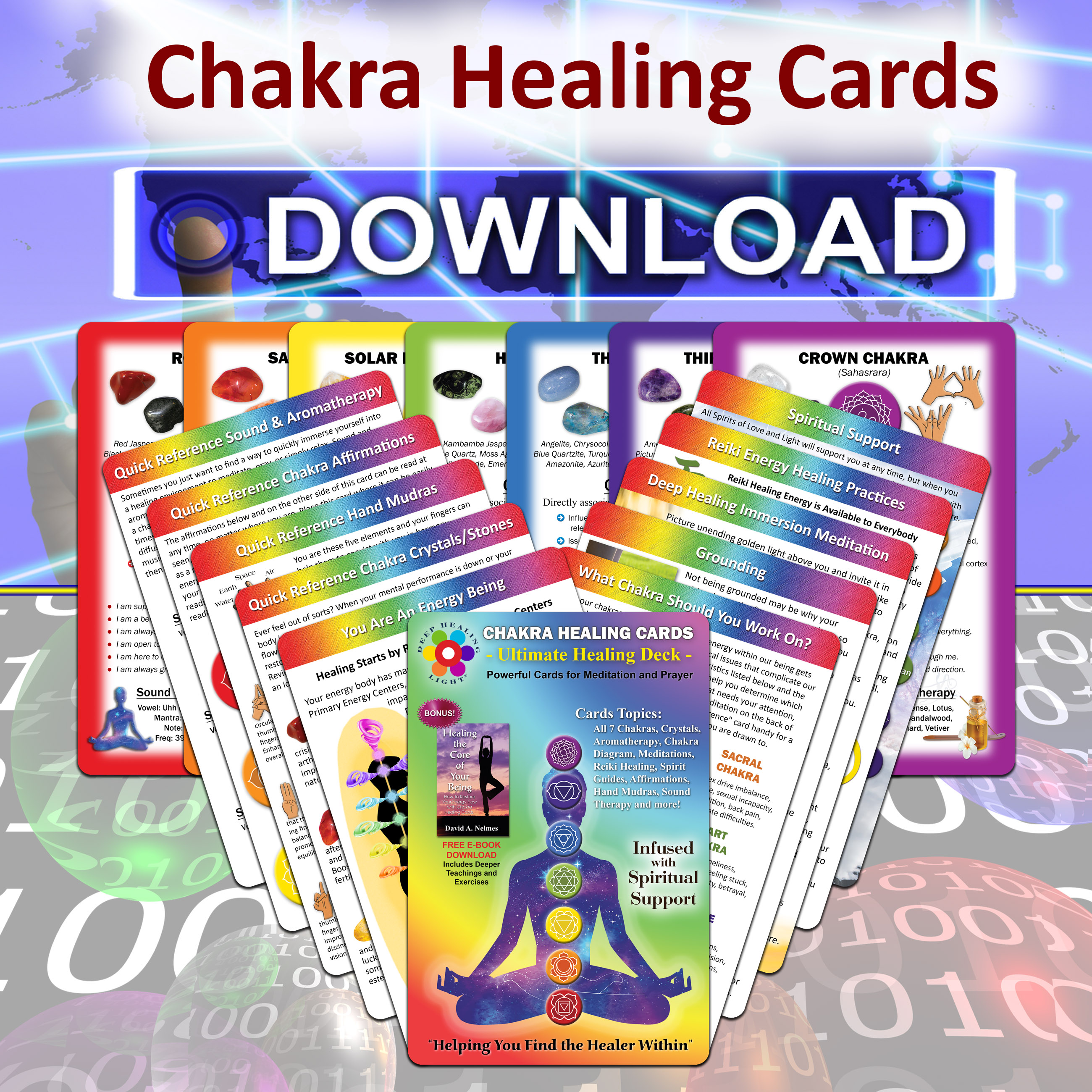 Digital Chakra Healing Cards PDF Download