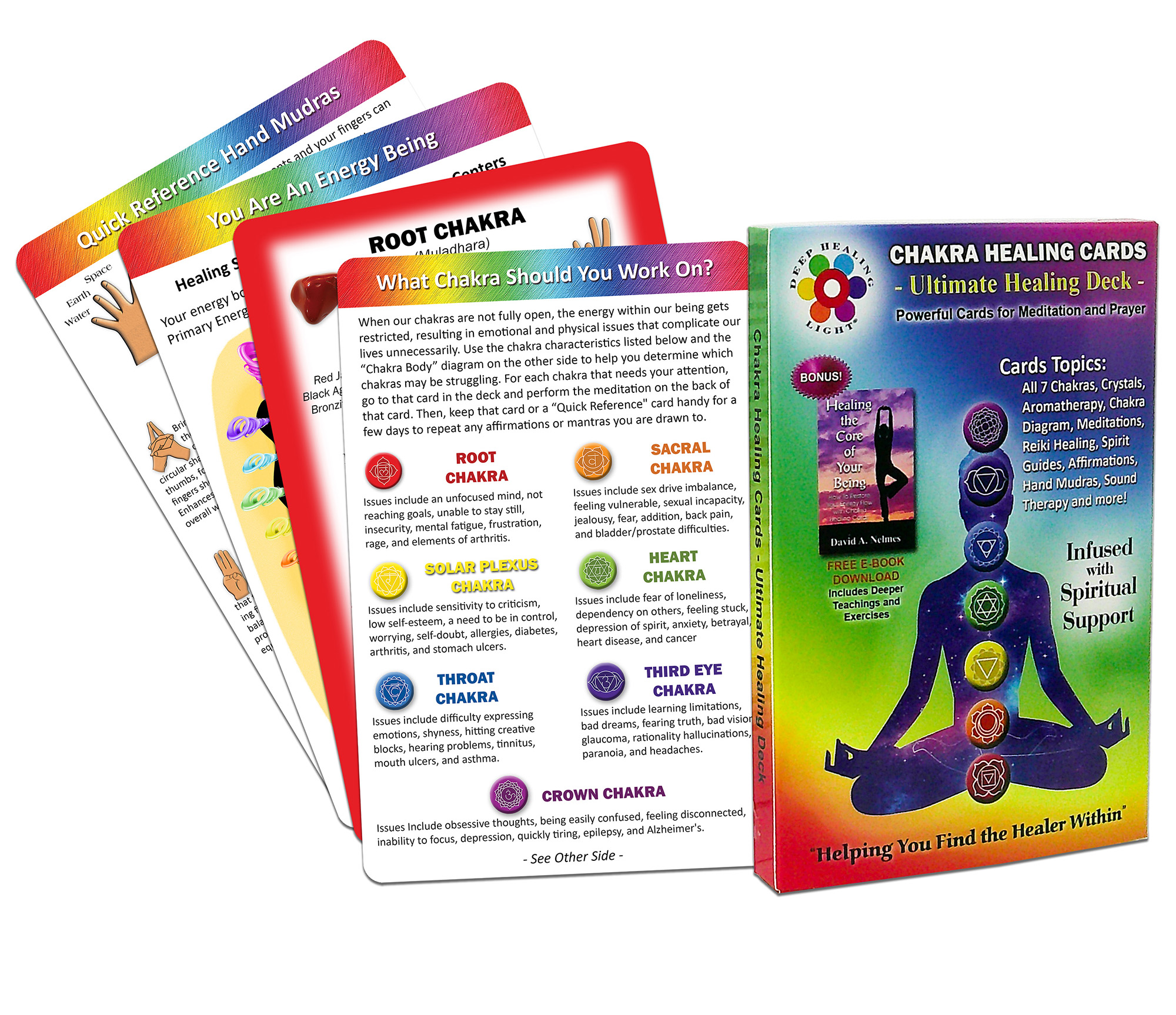 Chakra Healing Cards for Meditation, Reiki & Spiritual Guidance