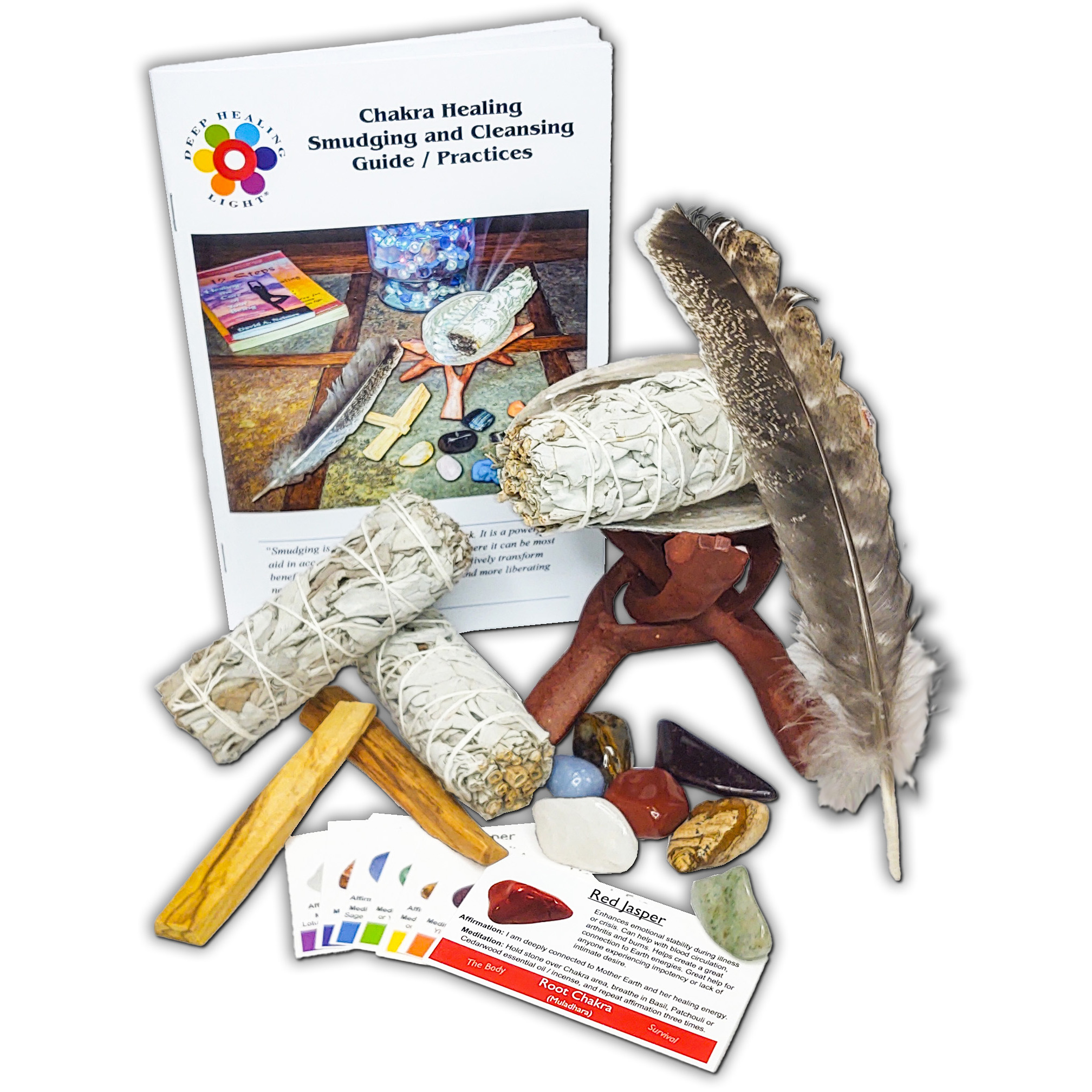 Chakra Healing Smudging and Cleansing Kit